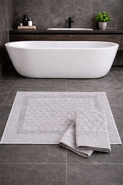 cottonkoza tekstil örme san. ve tic. ltd. şti. 3-Piece Drop Patterned Bath Fo...