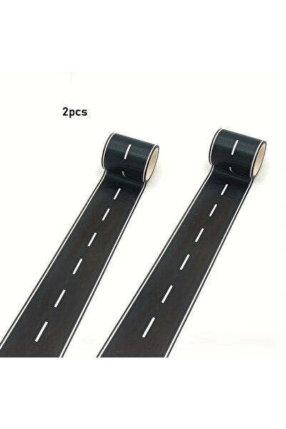 Choice1 قطعتان من ملصقات مسار الطريق الكرتونية القابلة لإعادة الاستخدام، شريط...