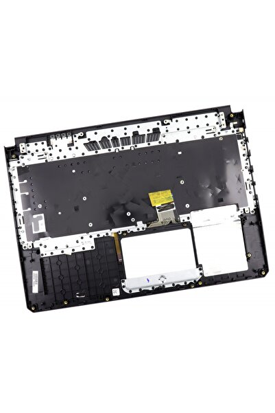 ASUS ROG TUF FX86G Черна клавиатура с черна поставка за длани, бяла подсветка