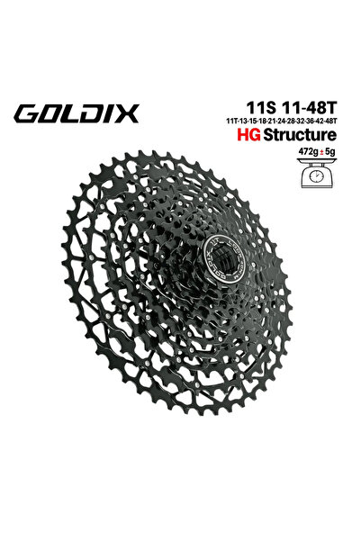 Choice7 11 Speed 11T-48T GOLDIX Ultralight Bicycle Cassette Freewheel Carbon ...