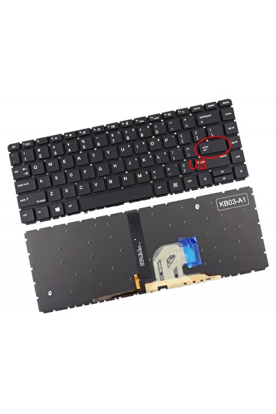 HP ProBook 445 G6 backlit keyboard US layout without frame enter key