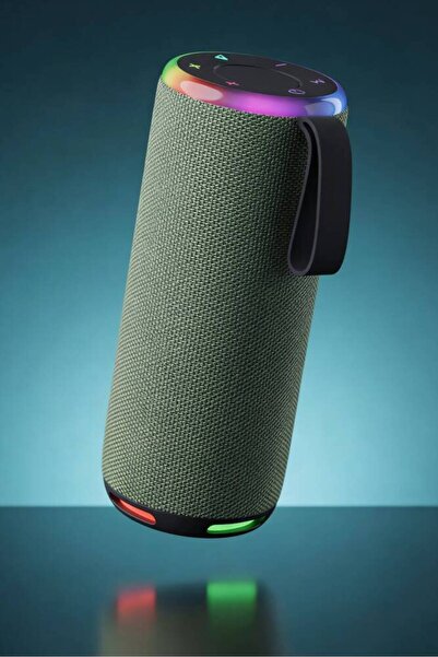 Music Apollo Bluetooth Hoparlör RGB Işıklı Taşınabilir Kablosuz Speaker IPX4 ...