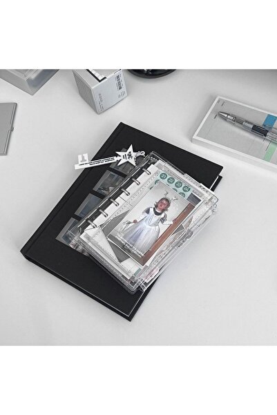 Choice1 ب- دفتر ملاحظات الطالب المحمول الجديد الشفاف A7 ثلاثي الطيات، ذو أورا...