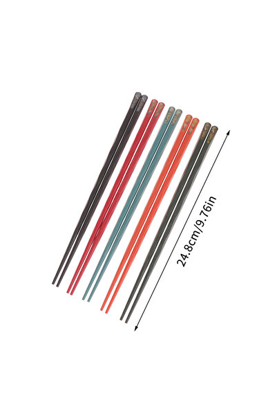 Choice 10pairs Colourful 10 Pairs Chopsticks For Non-Slip Food Sticks Chop St...