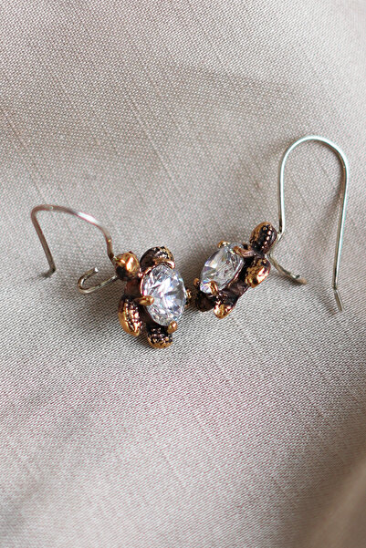 Luna Zirkon Taşlı Kaplumbağa Küpe