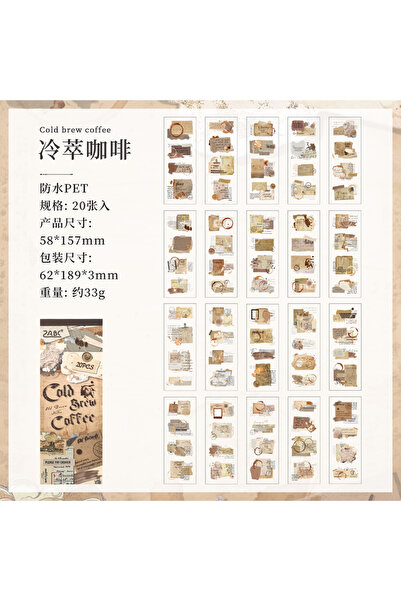 Choice3 D 20-Sheet Vintage Die-Cut Sticker Book, Exquisite Retro Patterns & P...