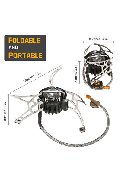 Choice1 موقد زيت متعدد الاستخدامات للتخييم الخارجي من ليكسادا مع زجاجة وقود س...