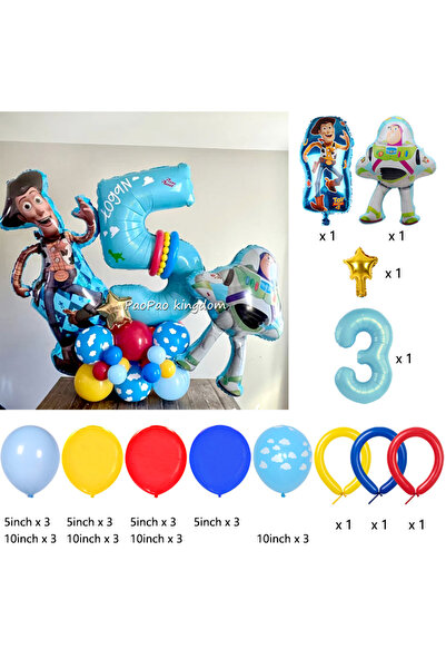 Choice3 1pack C 3 Hot Toy Story Buzz Lightyear Theme Balloon Kids Birthday Pa...