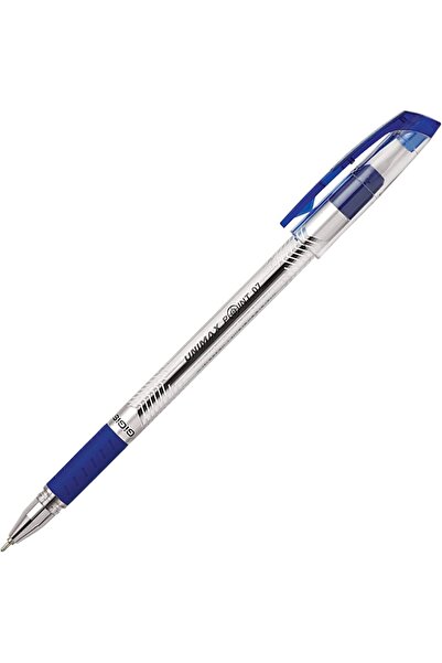 GIGISS GiGiS Point-7 Blue Ball Pen (50 Pcs) – 0.7mm Tip, Soft Cushion Grip, Chrome Finish