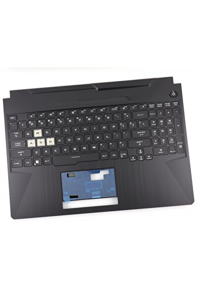 ASUS TUF Gaming FX506HC Черна клавиатура с черна подсветка за длани