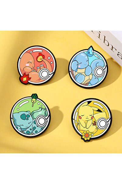 Choice MINISO 4 4pcs Japanese Anime Elf Enamel Pin Cute Cartoon Broh Lapel Pi...