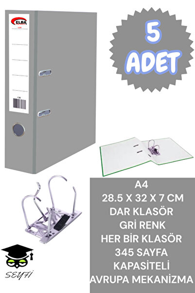 SEYFİKİRTASİYE A4 Office Folder Office Document Organizer Folder Double Metal...