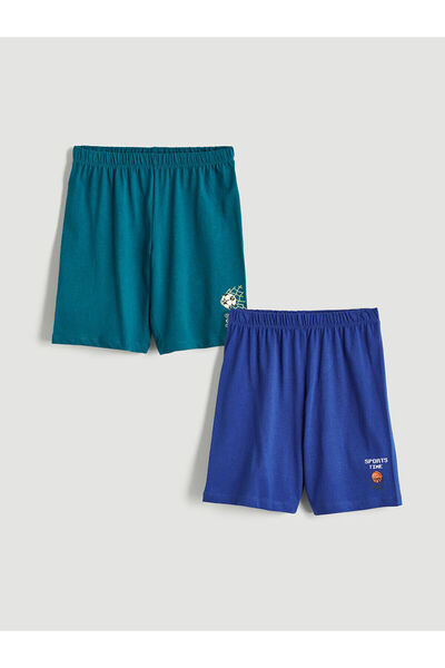 LC Waikiki Ozmarka New Season Printed Boys' Shorts Pajama Bottoms 2-Piece