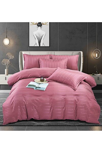 JOJO HOME Damask Duvet Cover Set set, double bed, 6 pieces, Stretchy sheet, 2...