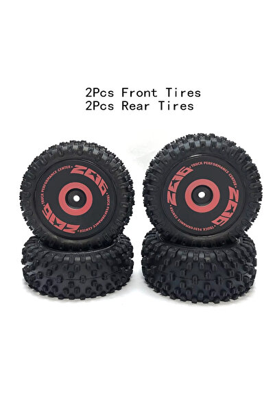 Choice7 124016 إطارات أمامية وخلفية (4 قطع) لألعاب Wltoys 144001 144010 14401...