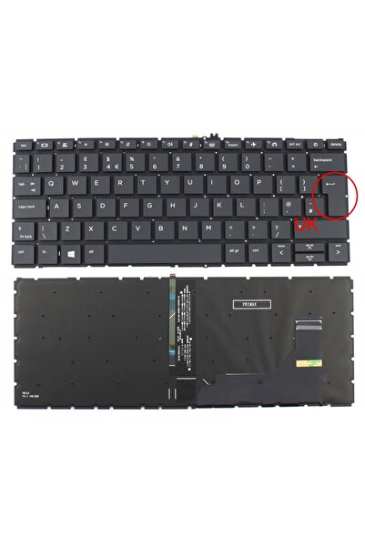 HP Tastatura EliteBook 835 G7 iluminata layout UK fara rama enter mare