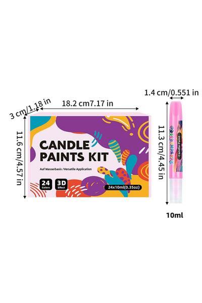Choice 1 set 24pcs Candle Paint Pen Kit, Fabric Decorating, Creative Hobbyist...