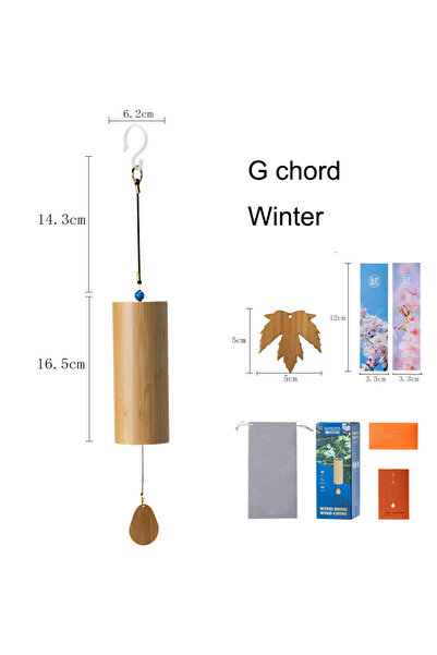 Choice1 أجراس رياح يابانية من بامبو، شتوية، 4G، مصنوعة يدويًا، مناسبة للحديقة...