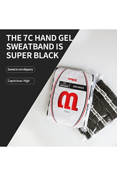 choice2 WILSON BLACK 15PCS 15pc wilson Tennis Racket Overgrip Badminton Racke...