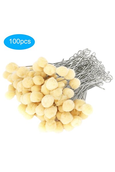 Choice 100pcs 100Pcs Leather Wool Daubers Oily Dye Ball Brush Metal Handle DI...