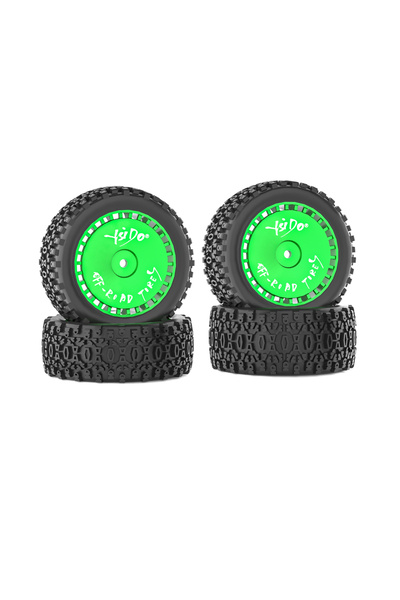 Choice 4 قطع إطارات أمامية وخلفية 8368GR لسيارات Wltoys 144001، 144010، 14401...