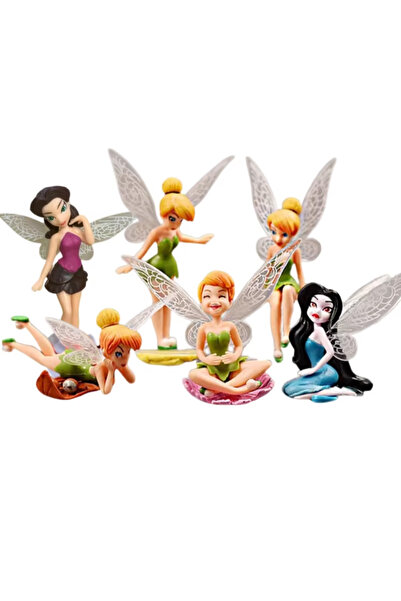 Choice مجموعة جديدة من 6 قطع شخصيات أنمي تينكربيل من القصص الخيالية للفتيات، ...