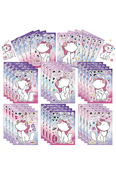 Choice1 16 8/16Sheets Disney The Aristats Marie Cat Puzzle Stickers DIY Ryder...