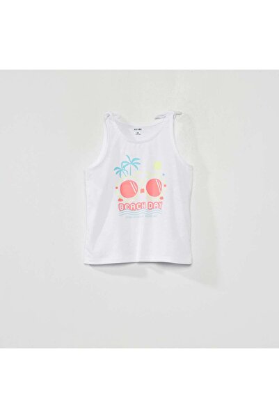 KIABI Printed vest top WHITE