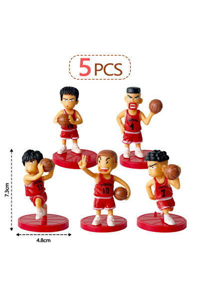 Choice مجموعة بانداي المكونة من 5 قطع، إصدار سلام، دمى فريق كرة السلة ساكوراج...