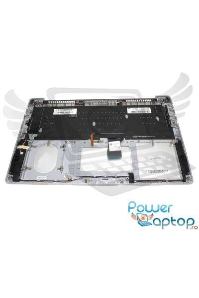 ASUS Tastatura BES0N8SLQ03 argintie cu Palmrest argintiu iluminata backlit