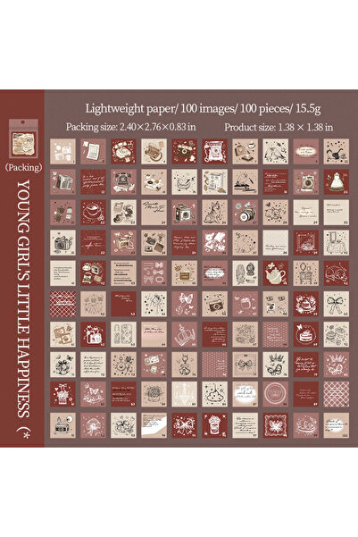 Choice4 B 100sheets Exquisite Girl's 100 Day Series Creative Life Message Mem...