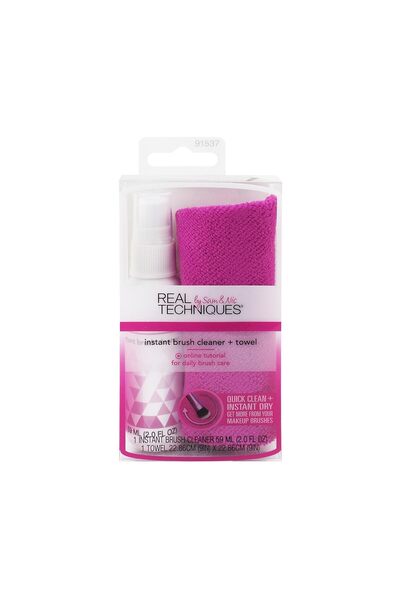 Generic Real Tech Daily Brush Cleanser Plus Towel, Makeup Brush Cleaner Solut...