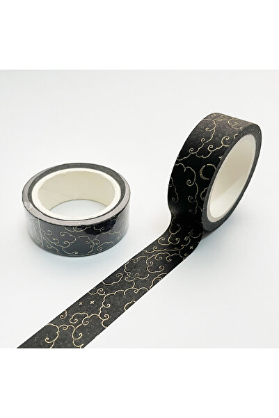 Choice9 لفة شريط لاصق ذهبي ليزري إبداعي مقاس 15 مم × 7 م، شريط ورقي جمالي، دل...