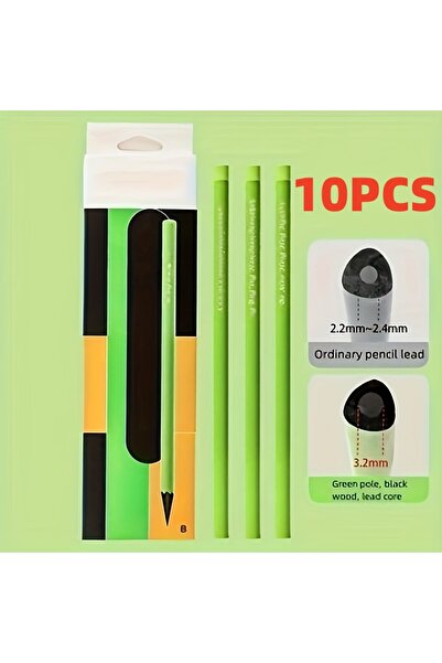 Choice 10Pcs 10-Pack of Green Hb Thick Pencils for Sketching, Calligraphy, Dr...
