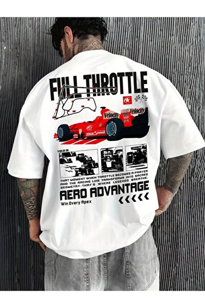 ZEMLİYA Tricou unisex supradimensionat cu imprimeu grafic – Croială lejeră pe...