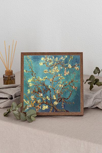 Dekorsiahome Τετράγωνος πίνακας με ξύλινο πλαίσιο TK3406