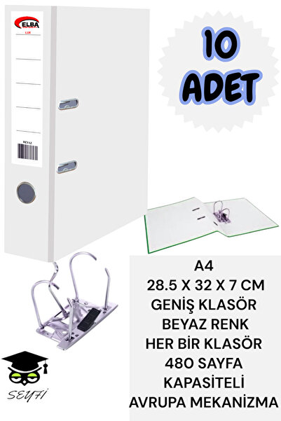 SEYFİKİRTASİYE A4 ОФІСНИЙ ПАПЕРОВИЙ КЛАСОР ДЛЯ ОРГАНІЗАЦІЇ ДОКУМЕНТІВ ДВОЙНИЙ...