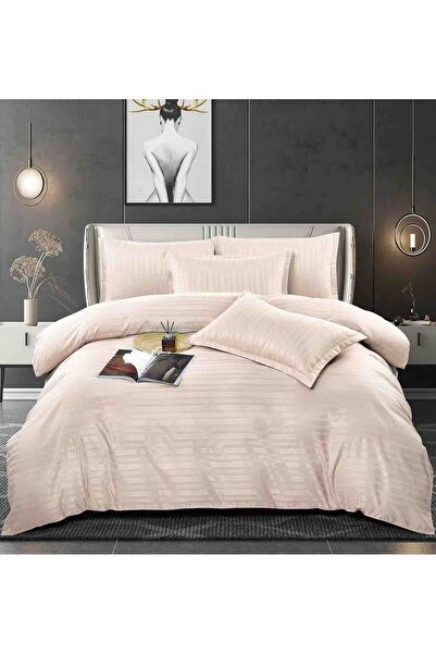 JOJO HOME Damask Duvet Cover Set set, double bed, 6 pieces, Stretchy sheet, 2...
