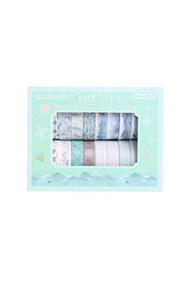 choice2 SKU4، 20 لفة/علبة من شريط واشي ملون بنقوش هندسية لنباتات الفاكهة، لتز...