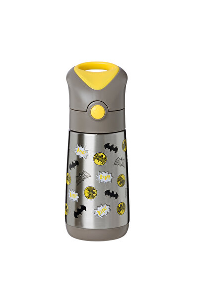 b.box Thermos mug with straw, +12 months, 350 ml, Batman, from