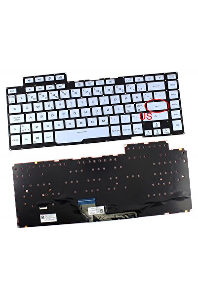 ASUS Tastatura Albastra Rog Zephyrus M15 502GW iluminata RGB layout US fara r...