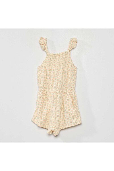 KIABI Jersey Playsuit WHITE