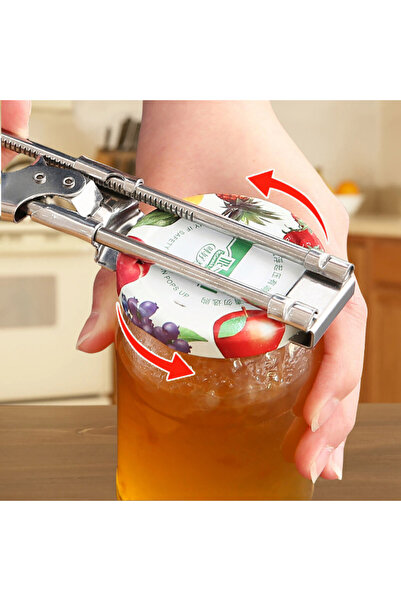 Choice A Stainless Steel Bottle Opener Easy Grip Effortless Jar Lid Tool Dura...