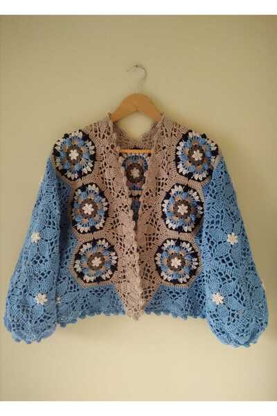 Guashe Hand Knitted Motif Cardigan