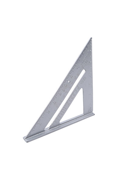 Choice1 Silver 1pcs Triangle Ruler 7Inch Measurement Tool Aluminium Alloy Car...