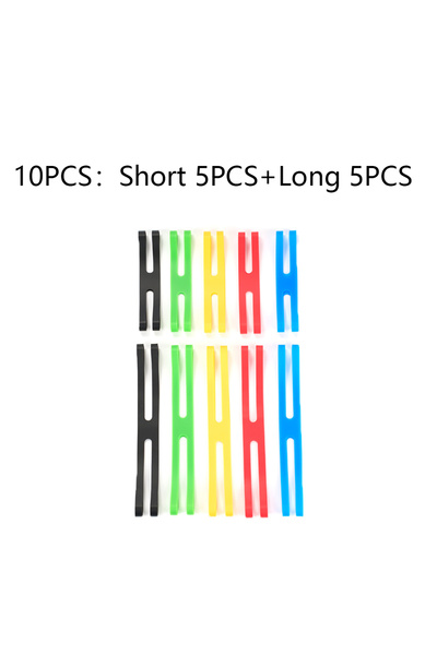 Choice 10Pcs Mixed Outdoor Camping Tableware Storage Strap H-Type Silicone Pa...