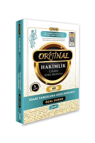 Yetki Yayıncılık Orijinal idari yargılama hukuku hakimlik çıkmış soru bankası...