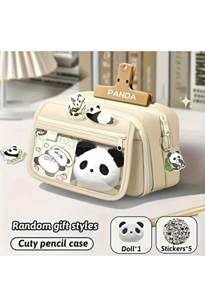 Choice1 مجموعة مقلمة باندا بيج - باندا كوساس - منظم أدوات مكتبية للطلاب - تتض...