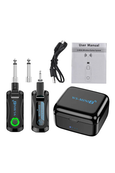 Choice black Rechargeable Portable Transmitter Receiver Set 2.4G Wireless Gui...