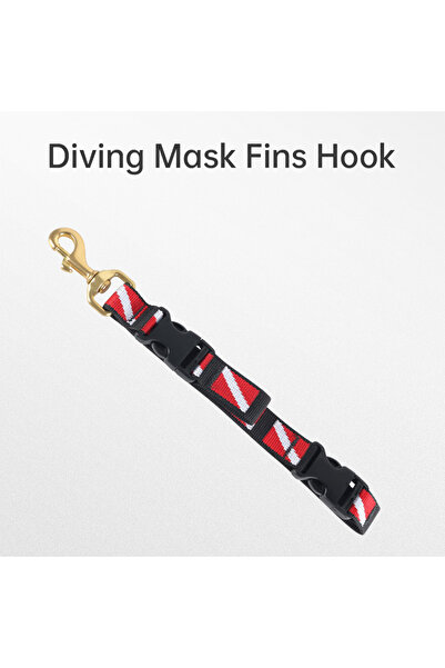 Choice حبل تعليق زعانف/قناع غوص شديد التحمل من ديديب، قطعة واحدة، مصنوع من نس...